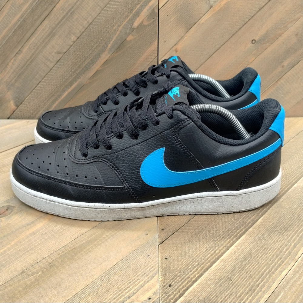 Nike Court Vision Low Next Nature Black Laser Blue DH2987-005 Mens 11 Sneaker